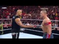 The Corre Attack John Cena and The Rock