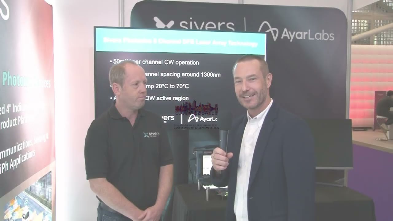 ECOC Exhibition 2022 - Dr Andrew McKee, Chief Technology Officer,  Sivers Photonics