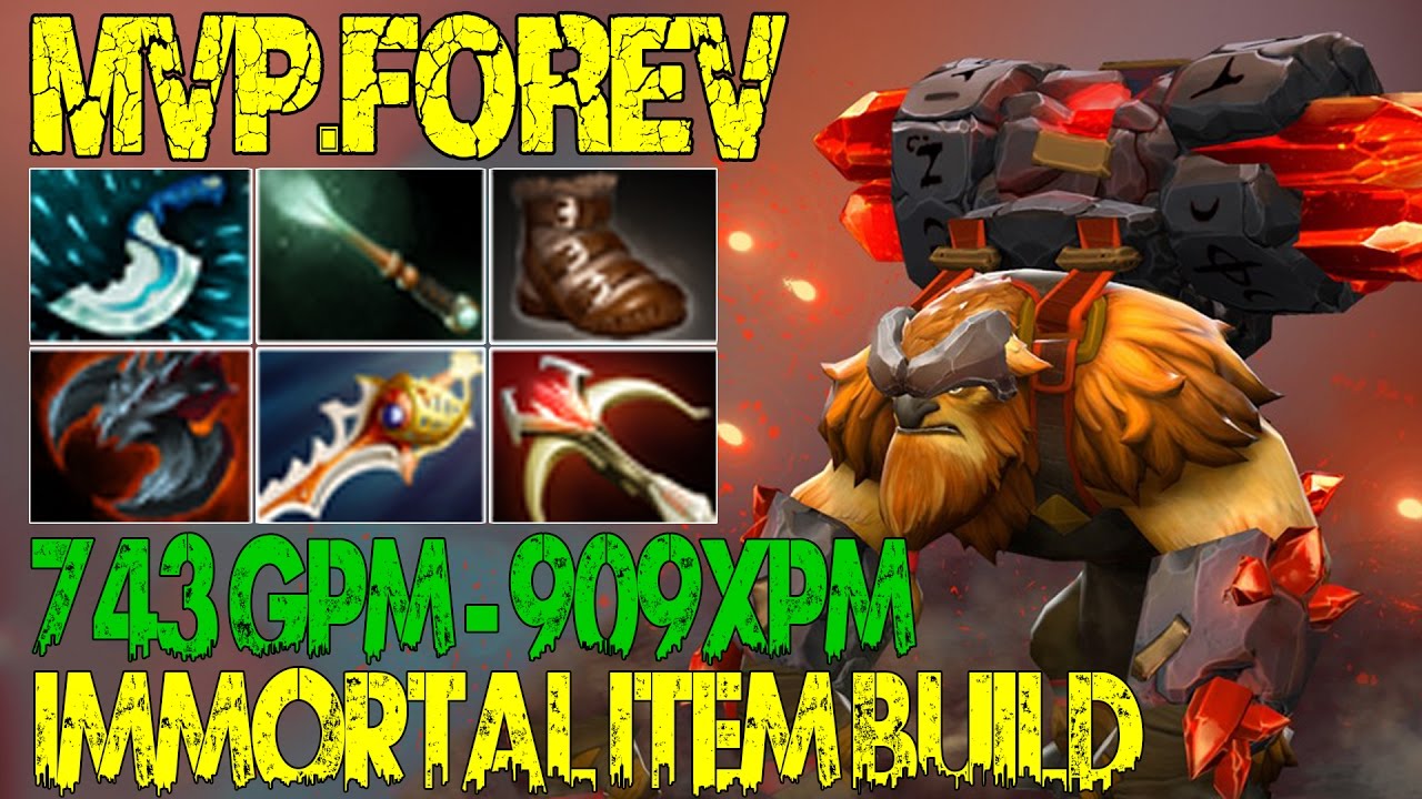 Forev Earthshaker Immortal Carry Build Dota 2 Gameplay Ranked