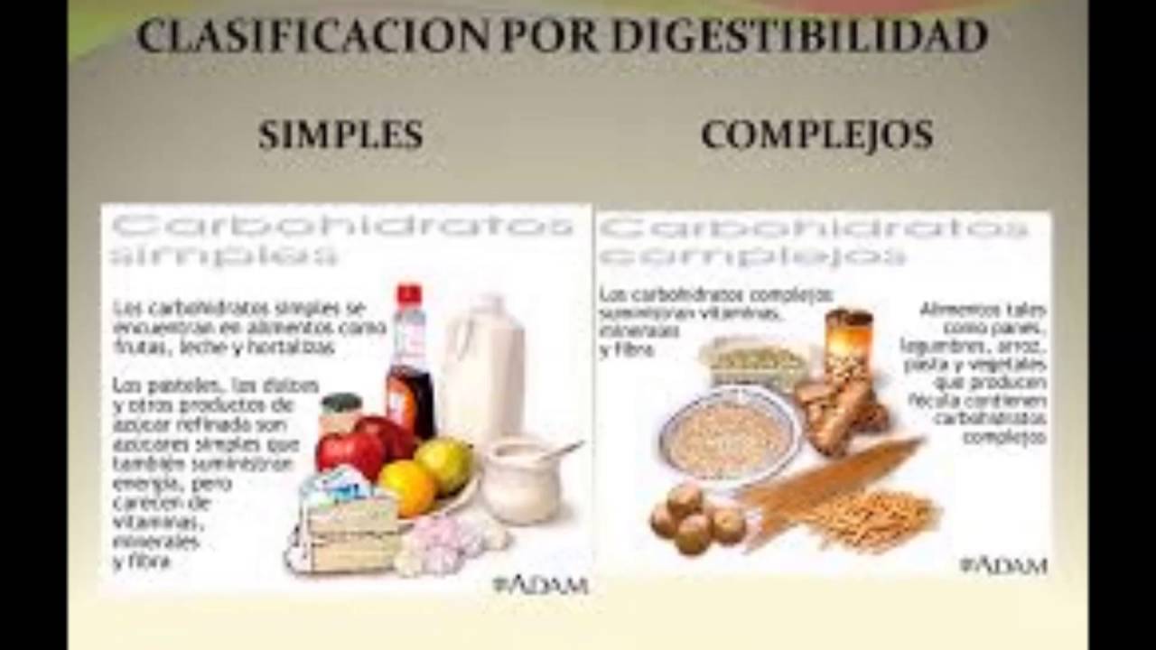 Lista carbohidratos alimentos