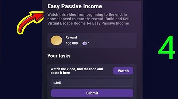 Easy Passive Income | Tapswap Code | Build and Sell Virtual Escape Rooms for Easy Passive Income