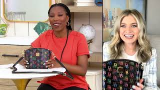 Dooney & Bourke Coated Cotton Domed Crossbody Bag on QVC