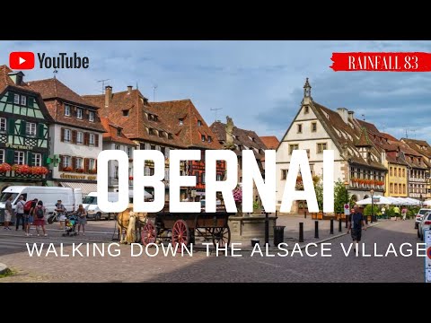 OBERNAI 4K: Visite le village d'Alsace