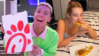 making tiktok chick fil a crunch wrap supremes for views