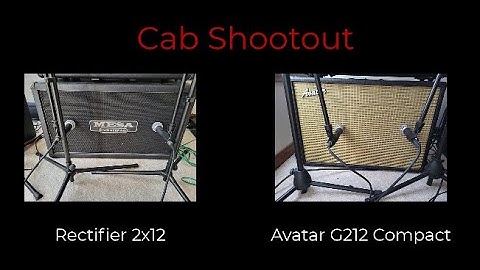 Cab Shootout: Mesa Recto 2x12 vs. Avatar G212 Compact