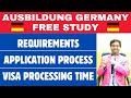 Ausbildung Requirements in Germany | Application Process | Visa Processing Time | No Fee | No IELTS