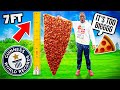 Eating the worlds largest foods for 24 hours