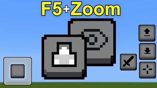 Best Customizable F5 and Zoom Button for Minecraft PE (MCPE 1.21)