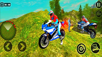 Uphill Offroad Motorbike Rider Gameplay – Bike Super Stunt – Motorcycle Simulator Gameplay #1100🏍️