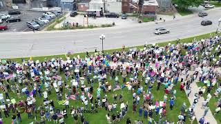 #NoKings rally in Downtown Bloomington, Illinois #news #shorts