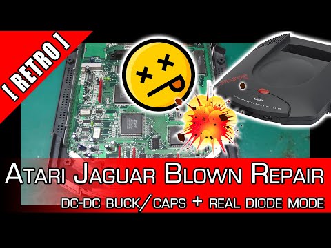 Atari Jaguar Blown Repair + Reverse Polarity Protection Diode Fix