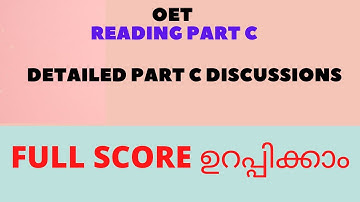 OET PART C/PLACEBO/OET Reading Part Tips and Tricks | Score 42/42easily |