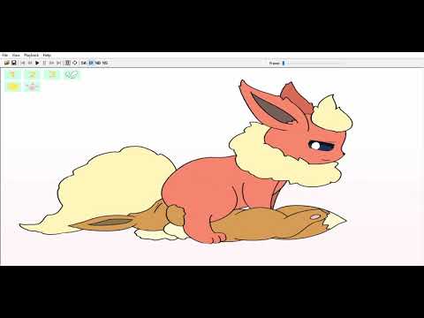 Flareon farts on eevee