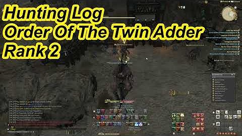 Hunting Log Order Of The Twin Adder rank 2