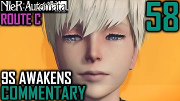 Nier Automata Walkthrough Part 58 - 9S Awakens: His New Goals (Route C)