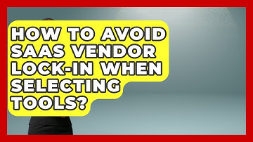 How To Avoid SaaS Vendor Lock-in When Selecting Tools? - The SaaS Pros Breakdown