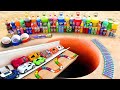 Marble run race in rain gutter asmr mentos and coca cola experiment underground long version