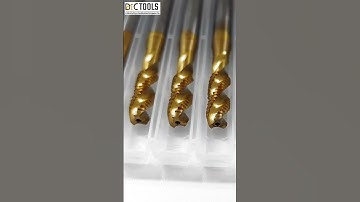 TiN Spiral Flute Taps  #machine #tapping #cnc #driling #shortsviral #viral #technology #tools #2025