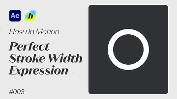 How to make Perfect Stroke Width Expression | #aftereffects #motiongraphics