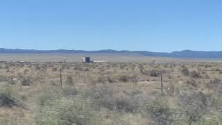 Driving past the Very Large Array deep space satellite radio telescope