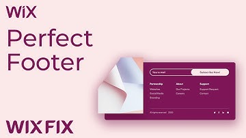 Wix Principles: Perfect Footer | Wix Fix