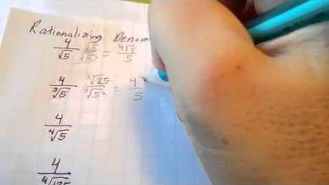 Rationalizing denominators: square roots, cube roots, fourth roots