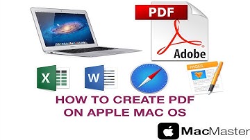 HOW TO CREATE PDF ON APPLE MAC OS