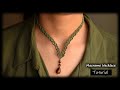 Macrame  Tutorial | DIY Macrame  Necklace with stone | Easy Macrame Tutorial