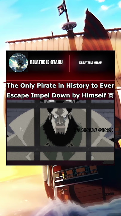 Shiki escaped Impel Down alone ☠️ | #onepiece #shiki #godvalley #goldenlion #shorts