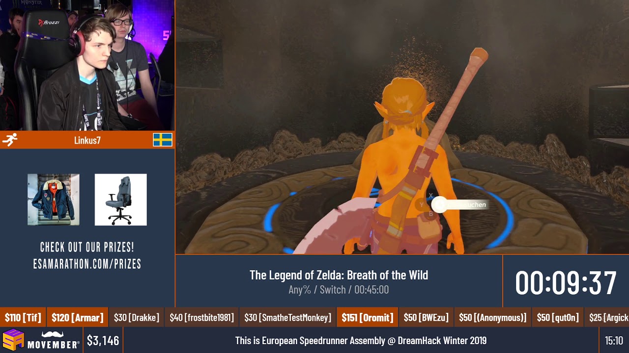 The Legend of Zelda: Breath of the Wild [Any%] by Linkus7 - #DHW19 ...