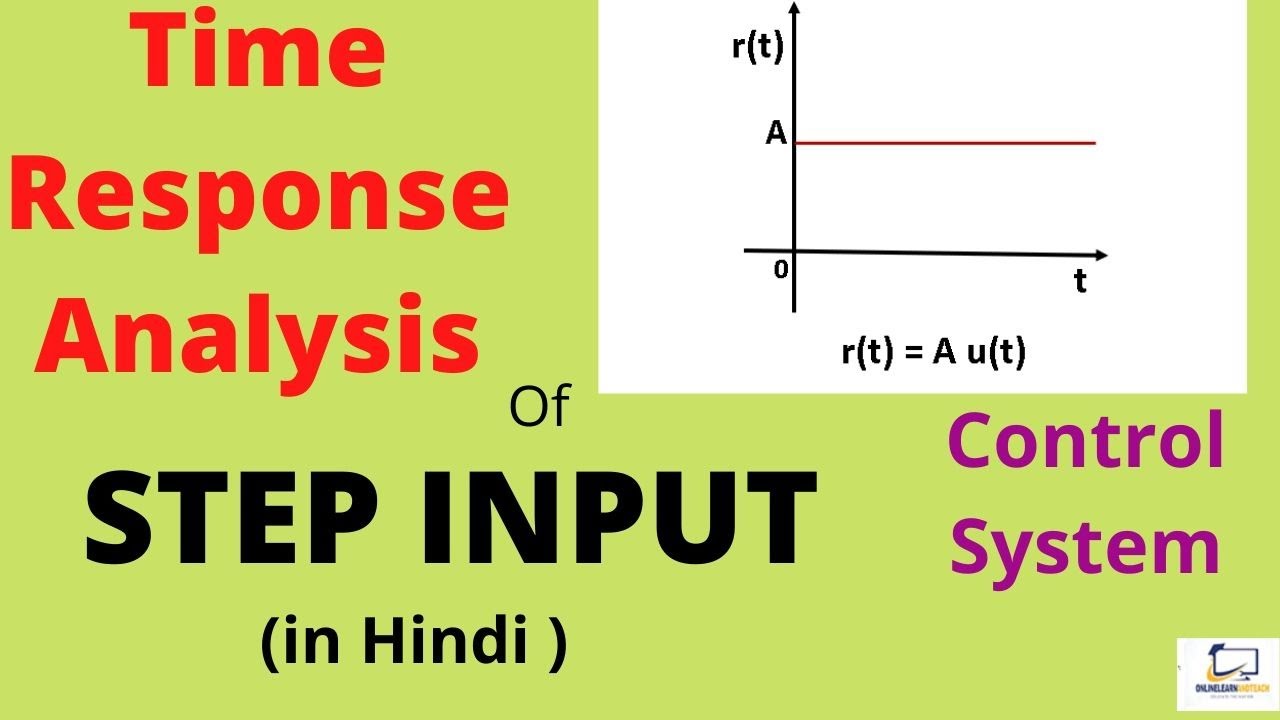Time Response Analysis of First Order System to step input -Time ...