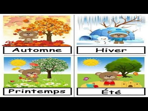 فصول السنة الاربعة باللغة الفرنسية