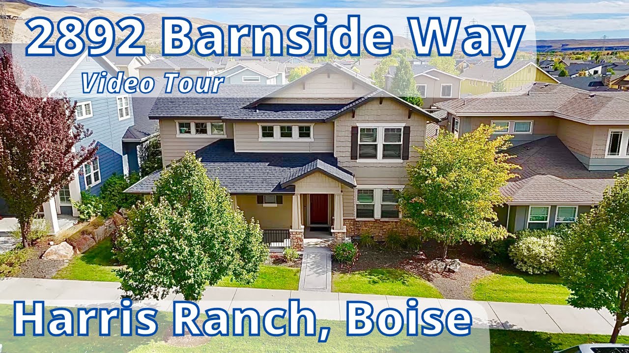 Home for Sale in Harris Ranch Boise | 2892 Barnside Way | 4 Bedrooms, 3-Car Garage
