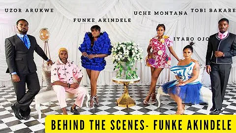 Funke Akindele And Falz For Her Latest Movie Behind The Scenes. Uzor arukwe, Iyabo ojo.
