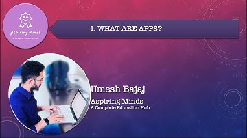 1. (Plezmo) What are Apps?