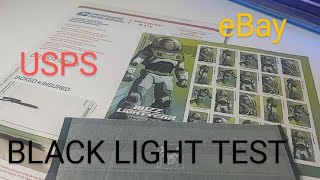 Blacklight Buzz Lightyear 2022 Stamps USPS vs. eBay Seller (unknown)