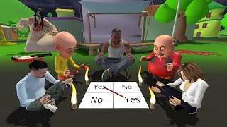 Franklin Plays Charlie Charlie Horror Ghost Game With Motu Patlu | INDIAN BIKE DRIVING 3D