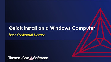 Quick Install on Windows with User Credential License Type