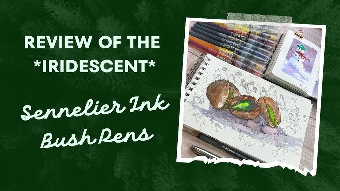 Sennelier Calligraphy Ink Set Review and Artwork 