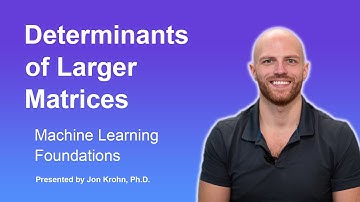 Determinants of Larger Matrices — Topic 30 of Machine Learning Foundations