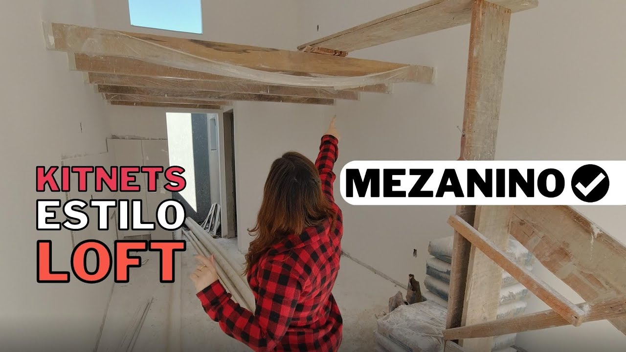 OBRA das KITNETS LOFT, Como Está? MEZANINO Quase Pronto!