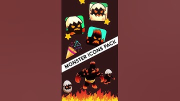Sneak peek! Our Monster Icons Pack is coming soon 👀  #3dgamedevelopment #gaming #unity3d