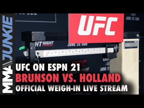 UFC on ESPN 21 official weigh-in stream