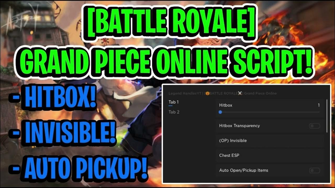 GRAND PIECE ONLINE (GPO) Script Pastebin UPDATE AUTO FARM INSTANT KILL HITBOX INVISIBLE 🦈