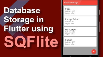 Database Storage in Flutter using SQFlite