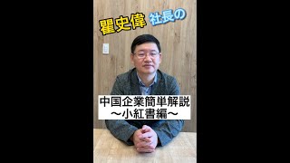 【教えて瞿史偉社長】中国企業簡単解説～小紅書編～ #shorts