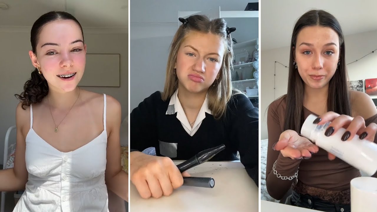 GRWM  ( Get Ready With Me ) Makeup Tutorial Tiktok Compilation ❤️(Skincare, Makeup, Outfits) 307🥰