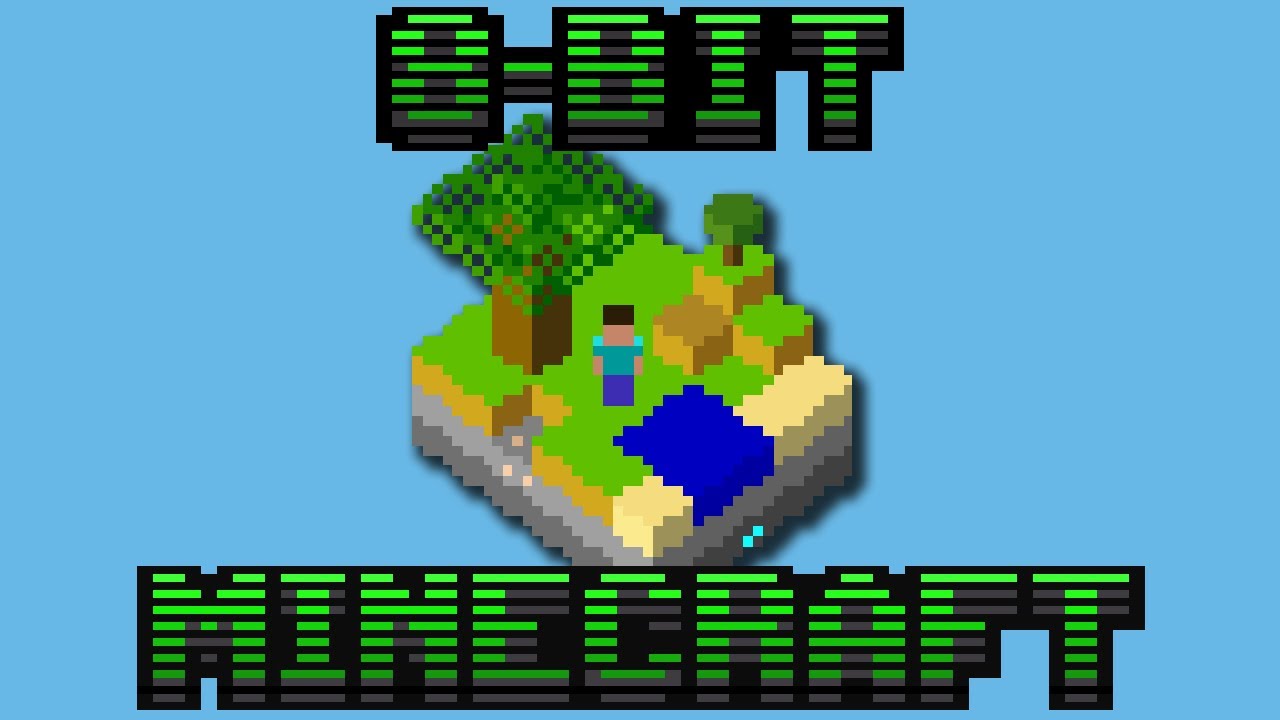 Бит майн. Minecraft bit.