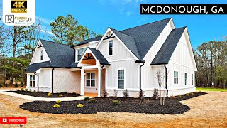 STUNNING NEW Home for Sale in McDonough GA - 4 Bed, 3.5 Bath with 2.3 Acres NO HOA! Atlanta Suburbs