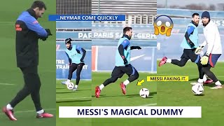 😱Messi's This Dummy Skill In Psg Training Is Unbelievable!